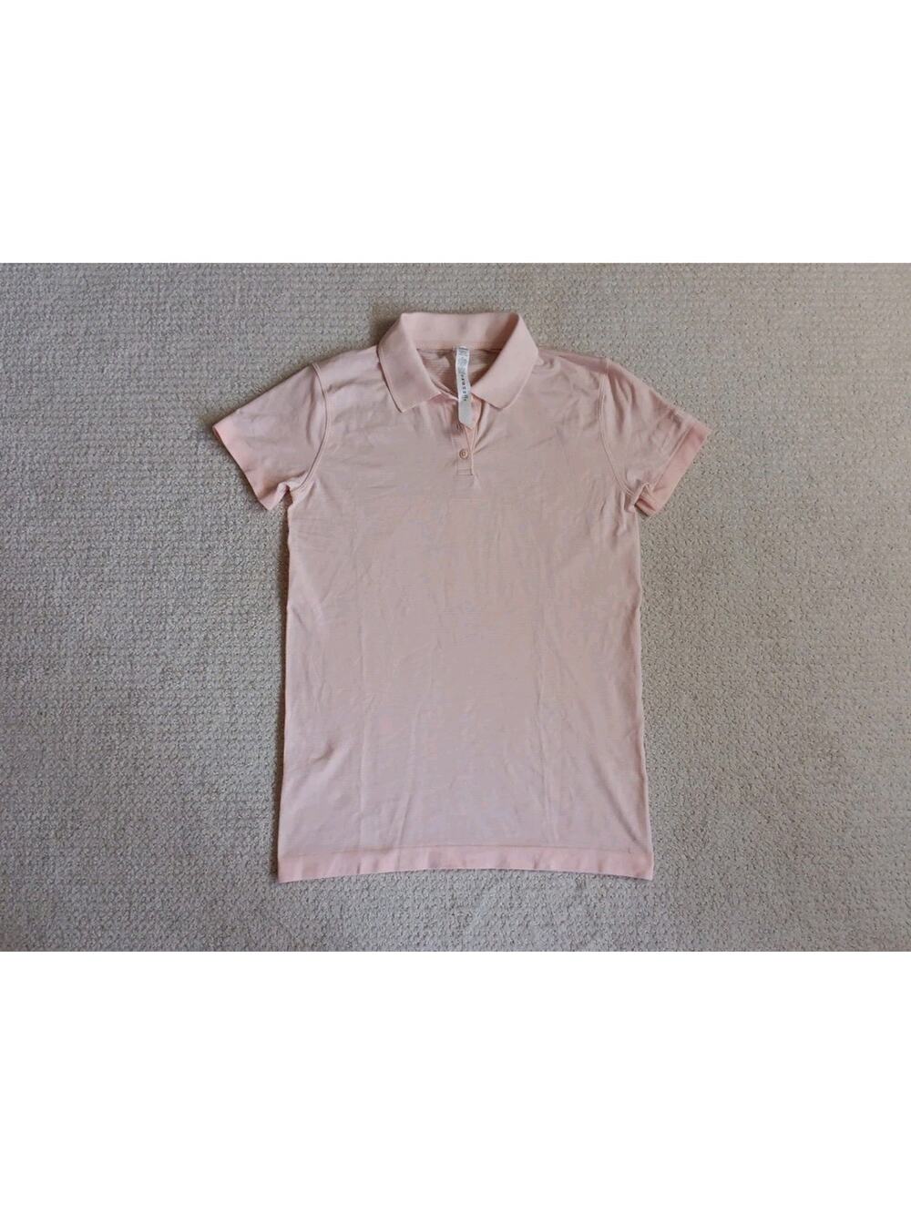 Lululemon Polo Shirt Womens Size 8 with JP Morgan Embroidered On Left Sleeve
